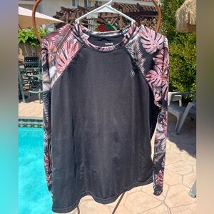 Hurley Black Long Sleeve Shirt or Rash Guard